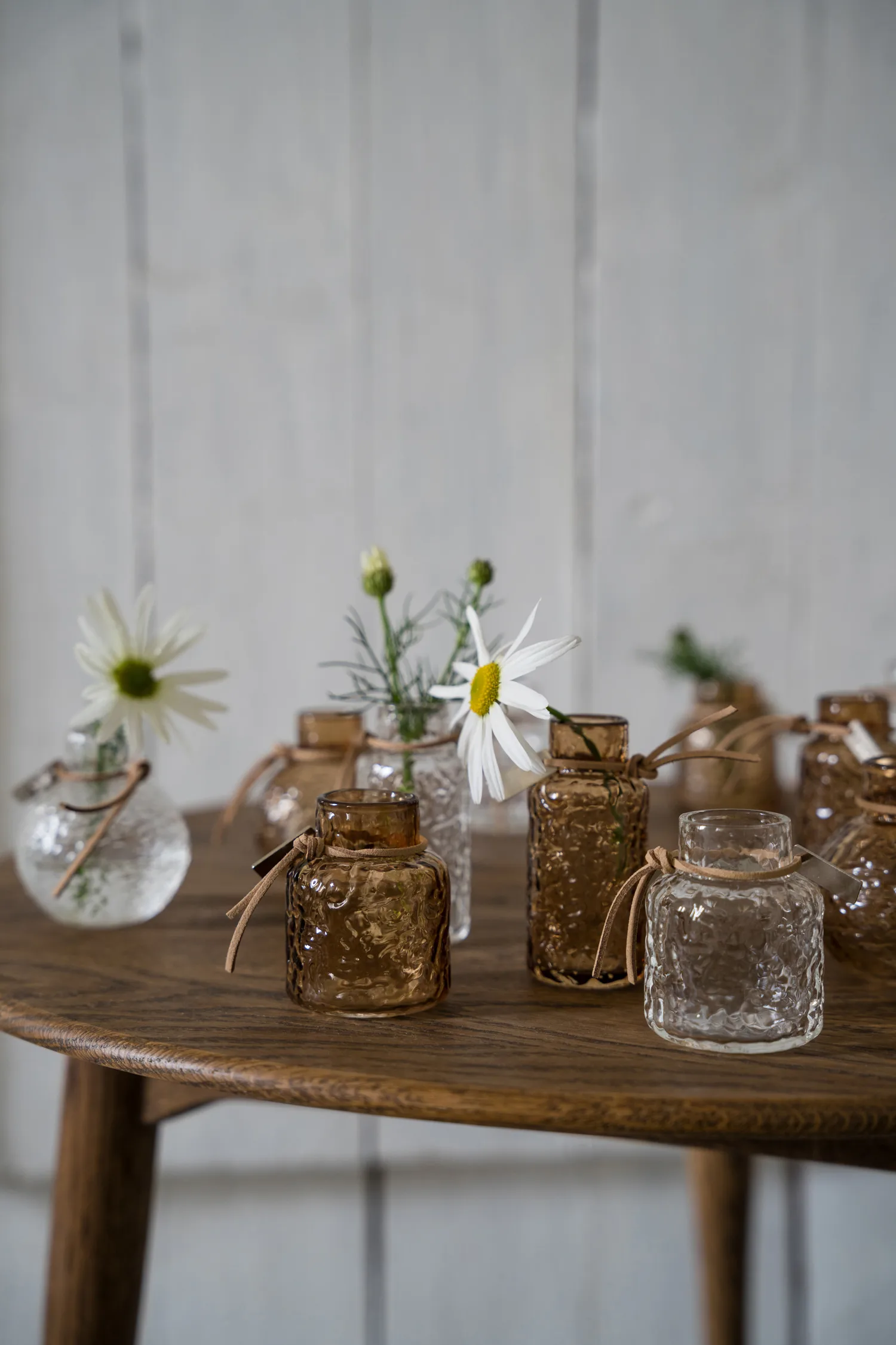 Set de vases Ernst à motif, coffret cadeau 3 pièces, Transparent ERNST