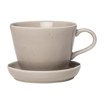 Tasse à café avec soucoupe Ernst 20 cl - Sand - ERNST