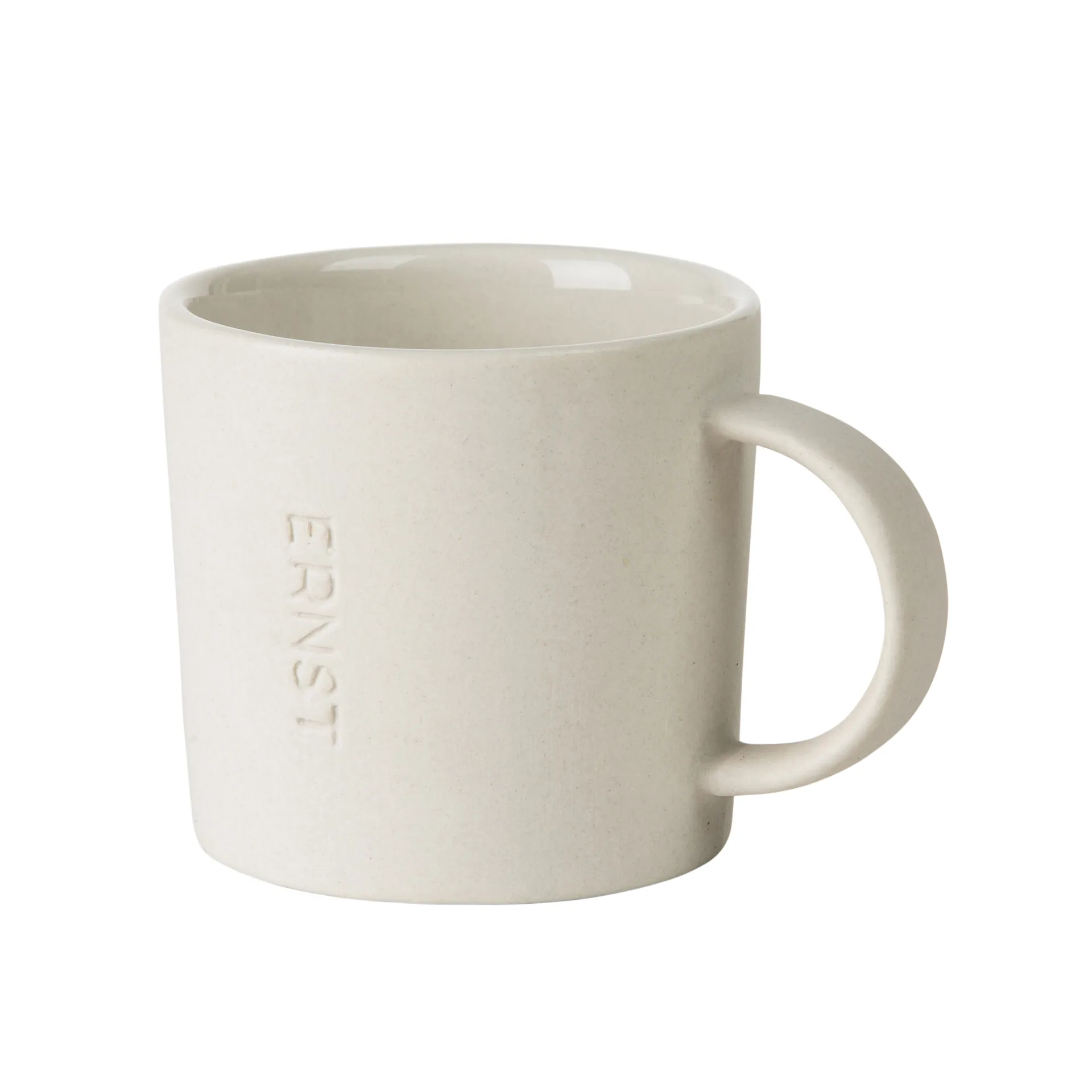 Tasse à espresso en grès Ernst 10 cl, blanc nature ERNST