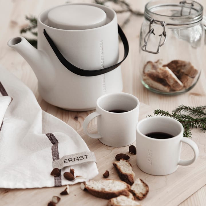 Tasse à espresso en grès Ernst 10 cl, blanc nature ERNST
