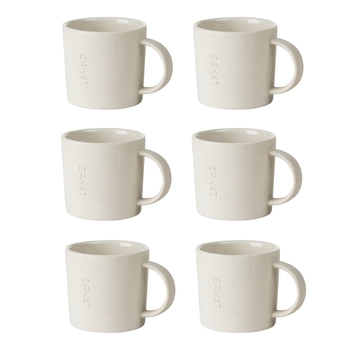 Tasse à espresso Ernst grès Lot de 6 - Blanc nature - ERNST