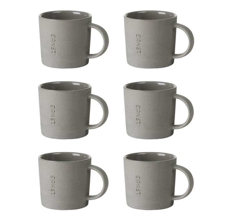 Tasse à espresso Ernst grès Lot de 6 - Gris - ERNST