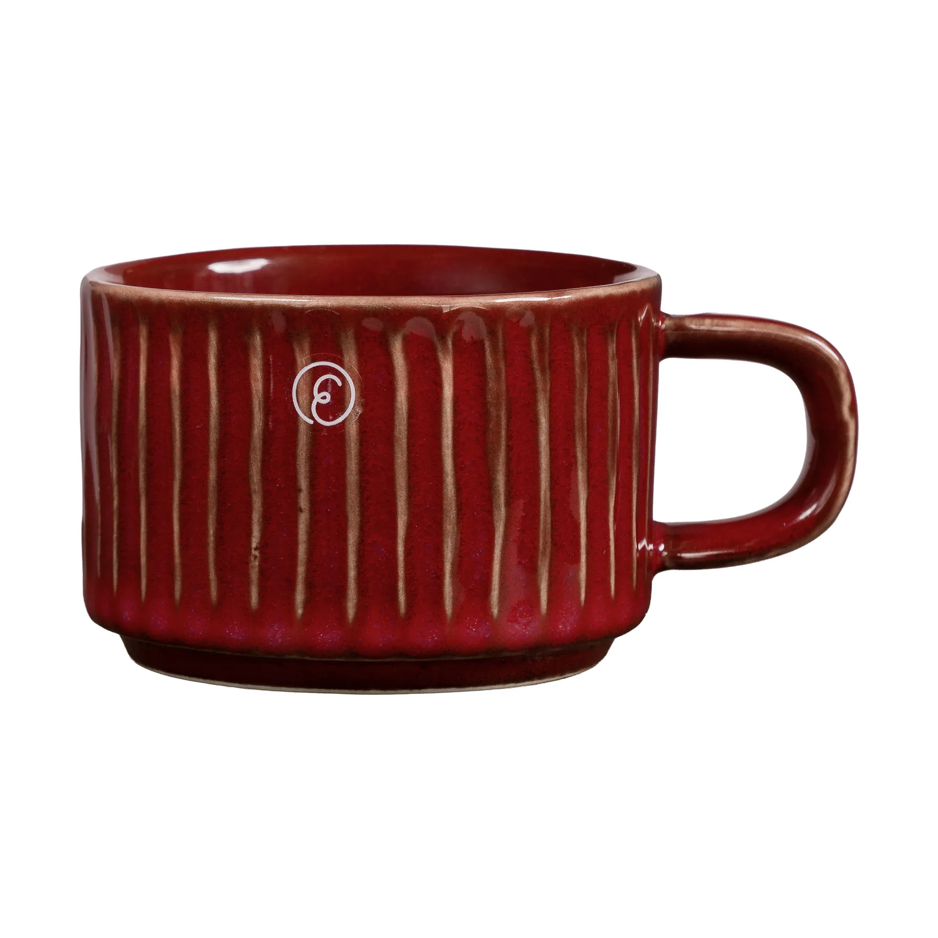 Tasse à glögg rainurée Ernst small 10 cl, Rouge ERNST