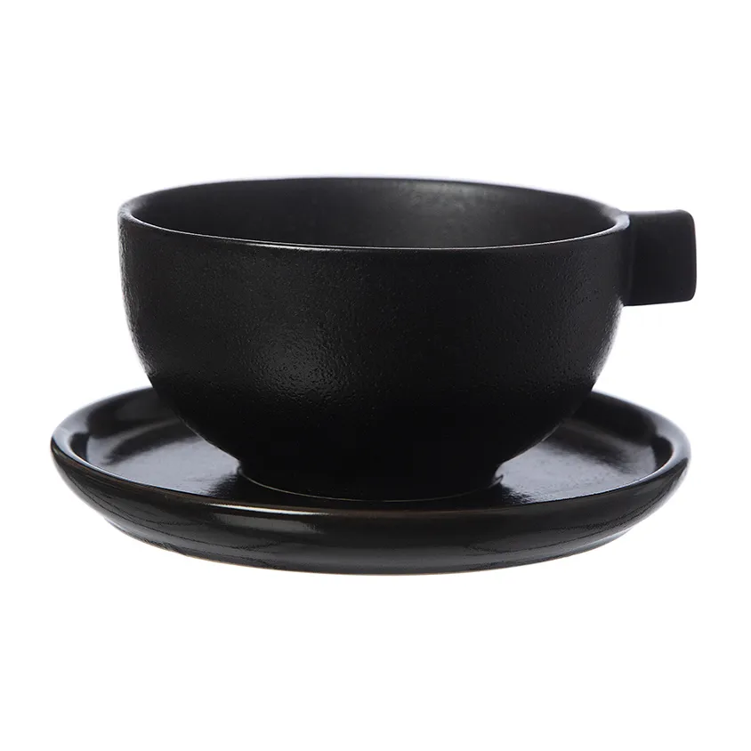Tasse à thé avec soucoupe Ernst 7,5 cm, Noir ERNST