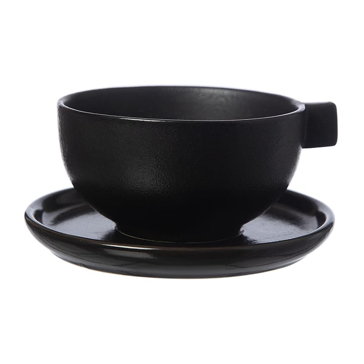 Tasse à thé avec soucoupe Ernst 7,5 cm - Noir - ERNST