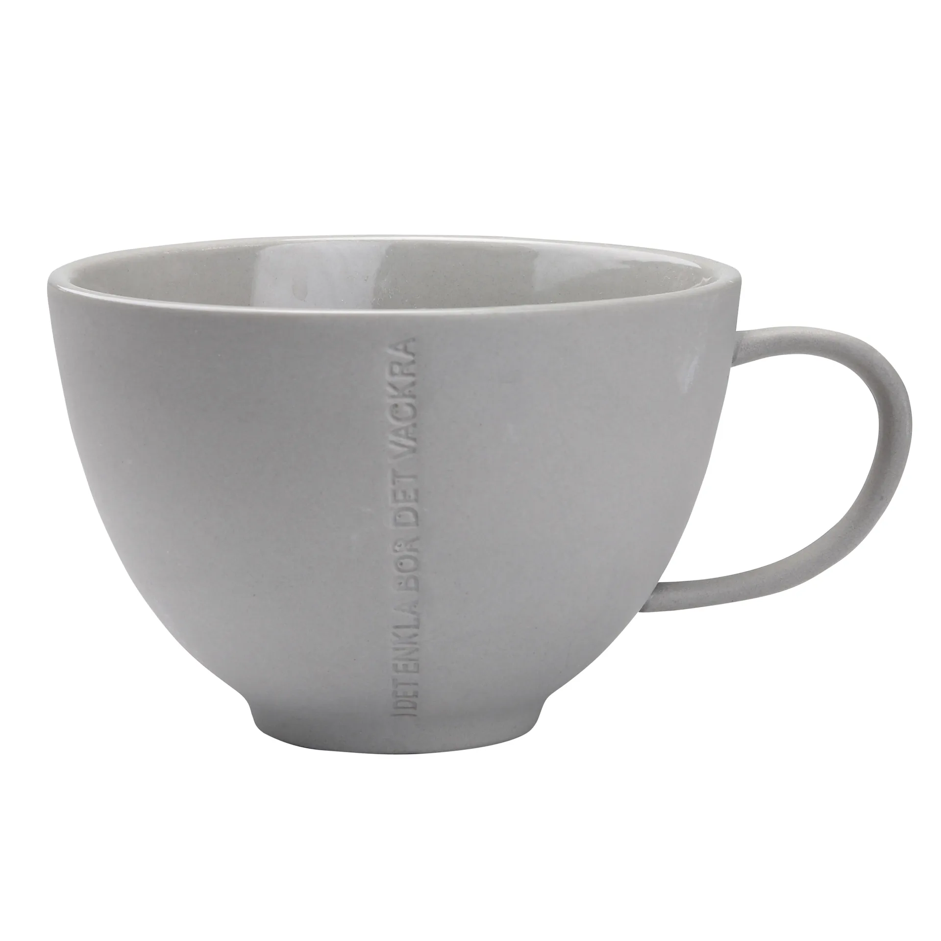 Tasse à thé CITAT Enkla, gris clair ERNST