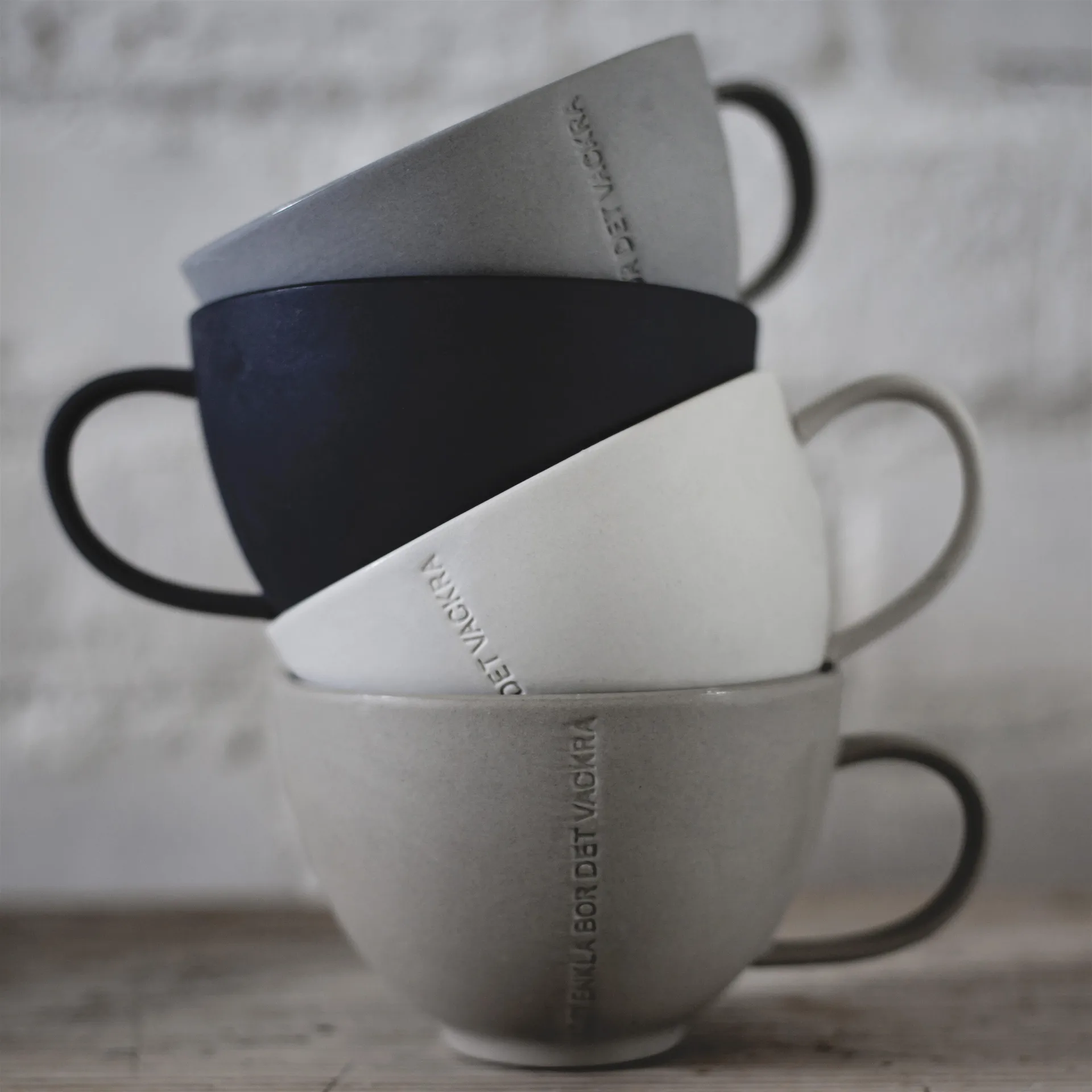 Tasse à thé CITAT Enkla, gris clair ERNST
