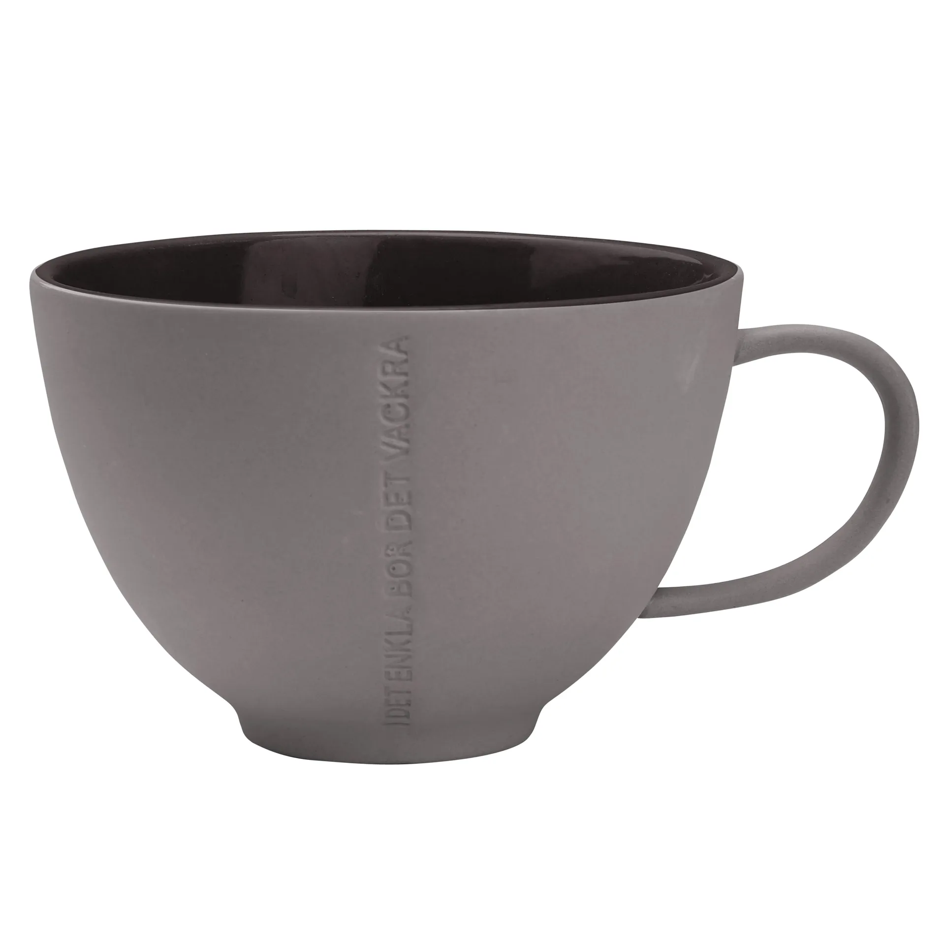 Tasse à thé CITAT Enkla, gris foncé ERNST
