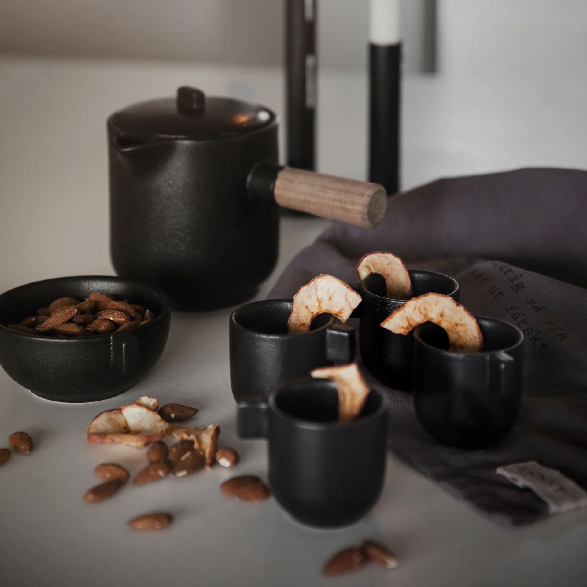 Tasse à vin chaud avec anse Ernst 6 cm, Noir ERNST