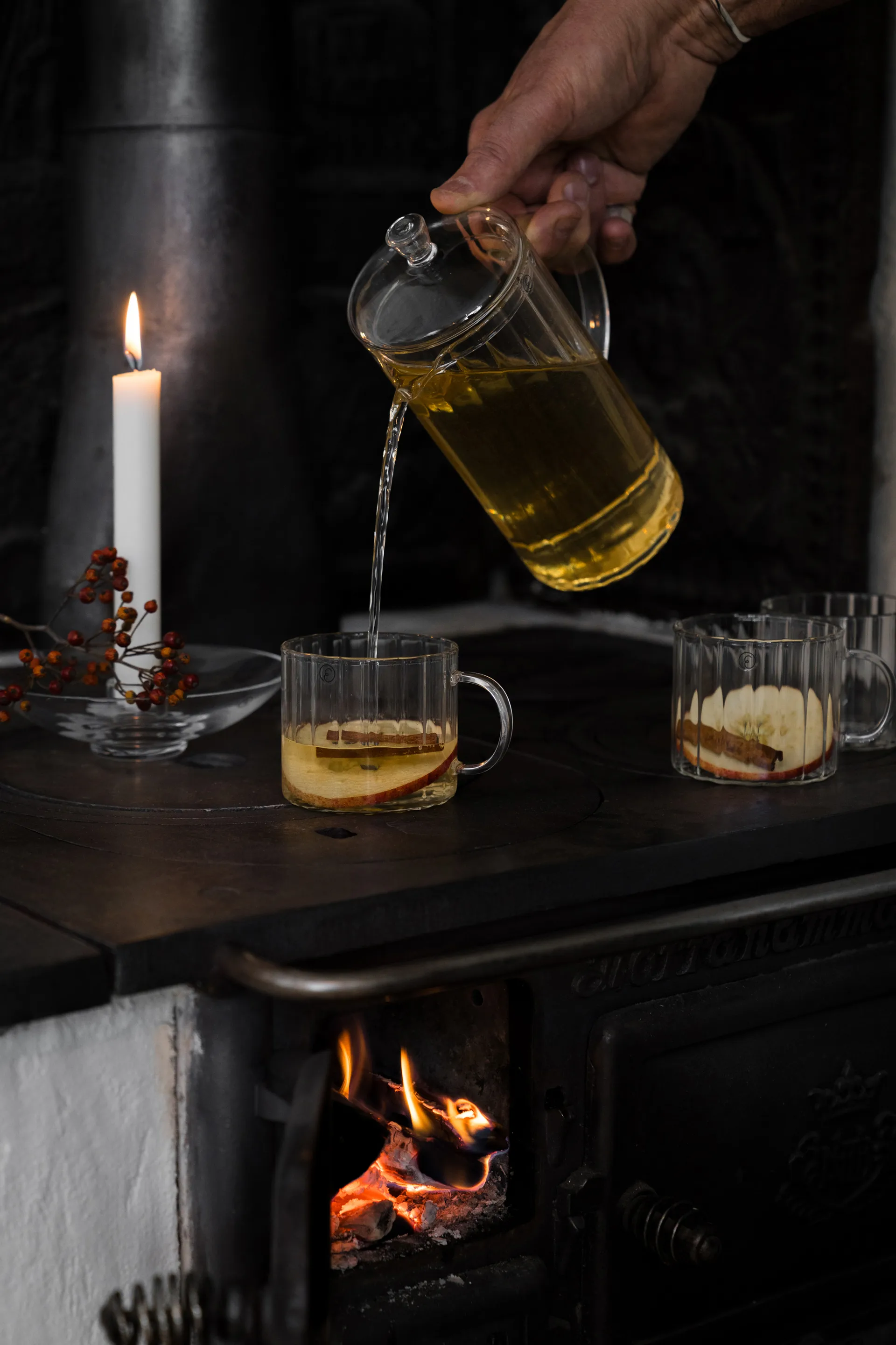 Tasse en verre rainurée Ernst Ø8 cm, Transparent ERNST