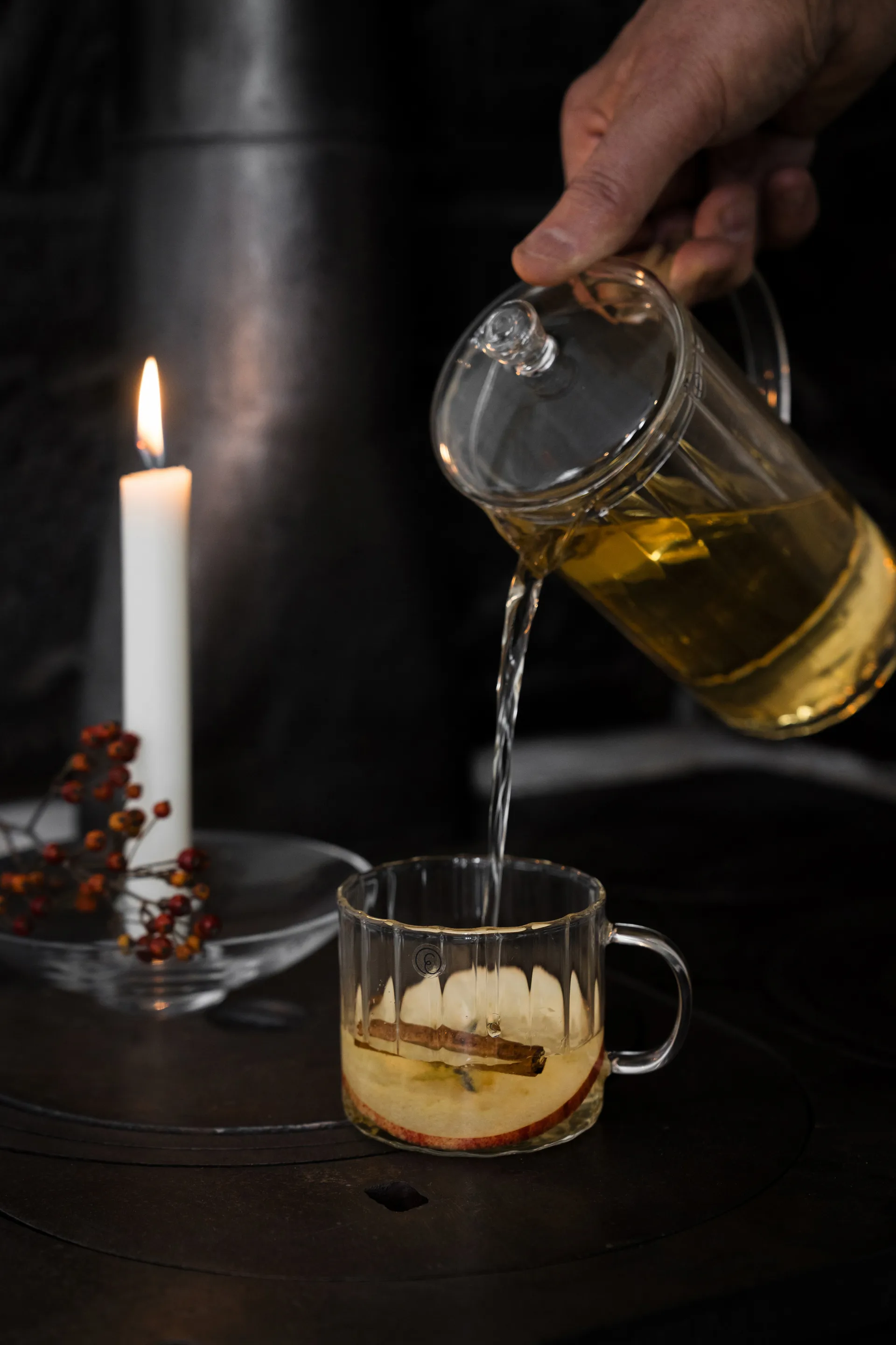 Tasse en verre rainurée Ernst Ø8 cm, Transparent ERNST