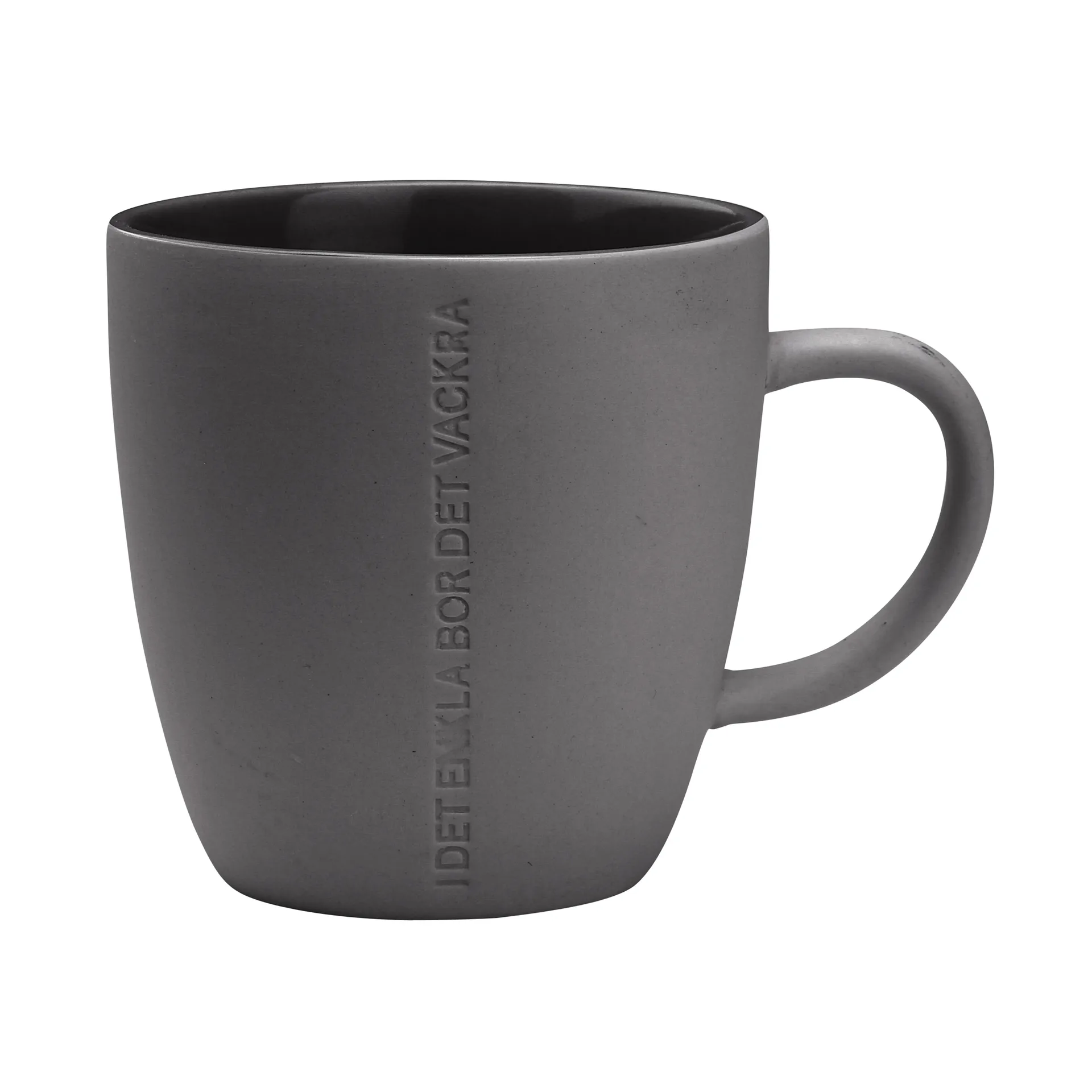 Tasse Enkla CITAT, gris foncé ERNST