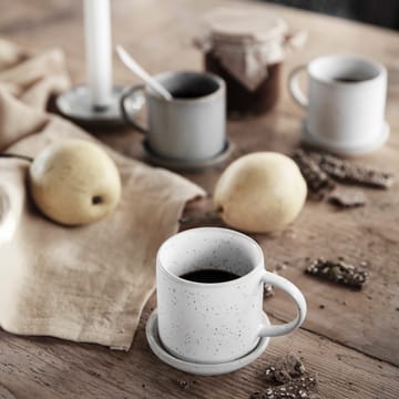 Tasse Ernst avec soucoupe 7 cm - Blanc-à pois - ERNST