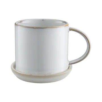 Tasse Ernst avec soucoupe 7 cm - Blanc - ERNST