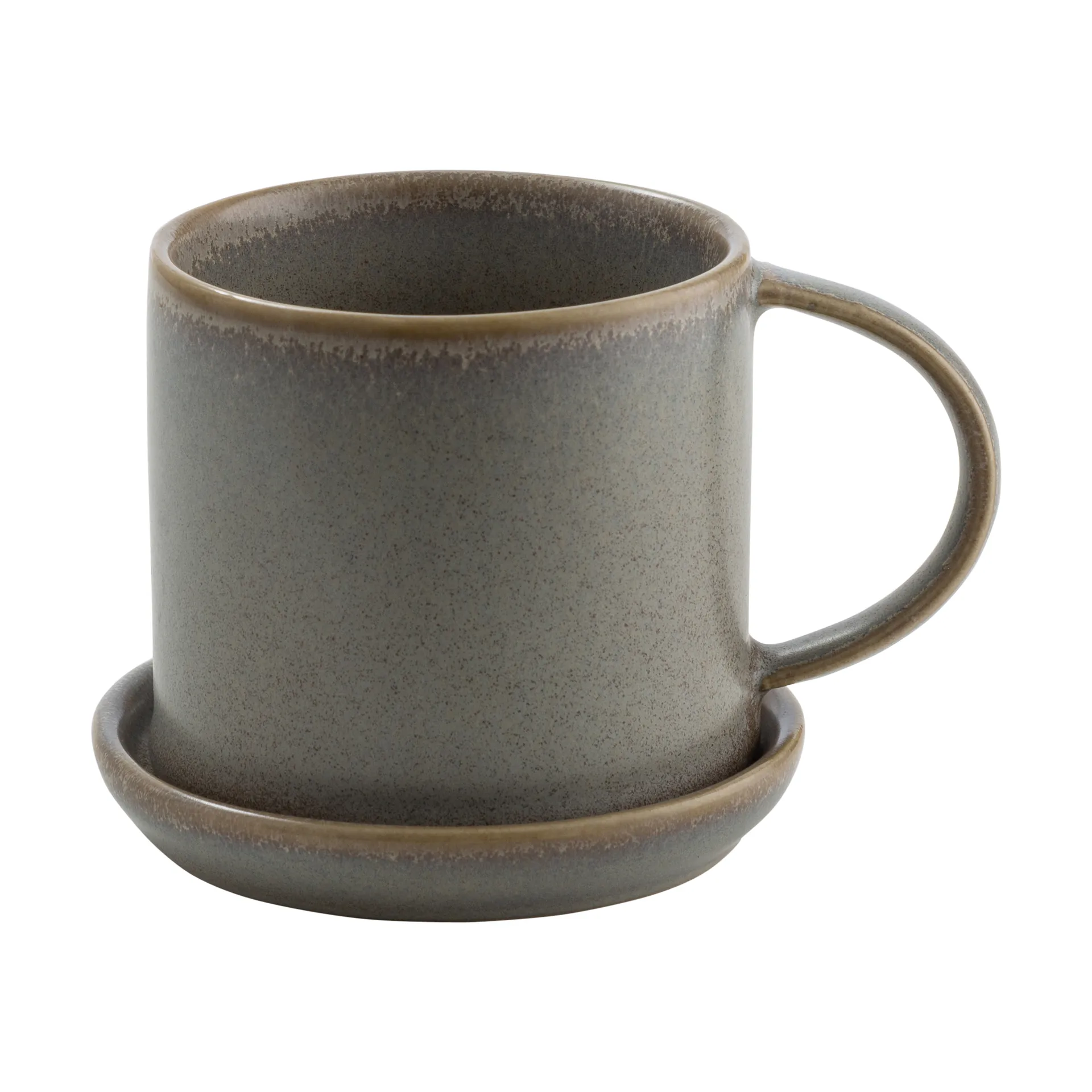 Tasse Ernst avec soucoupe 7 cm, Gris ERNST
