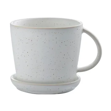 Tasse Ernst avec soucoupe 8,5 cm - Blanc-à pois - ERNST