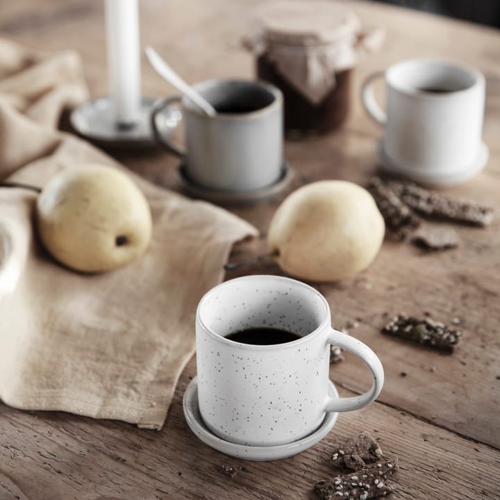 Tasse Ernst avec soucoupe 8,5 cm, Blanc ERNST