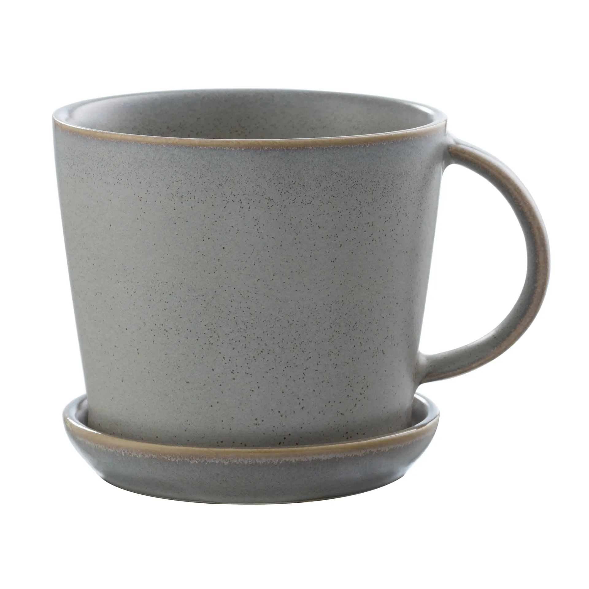 Tasse Ernst avec soucoupe 8,5 cm, Gris ERNST