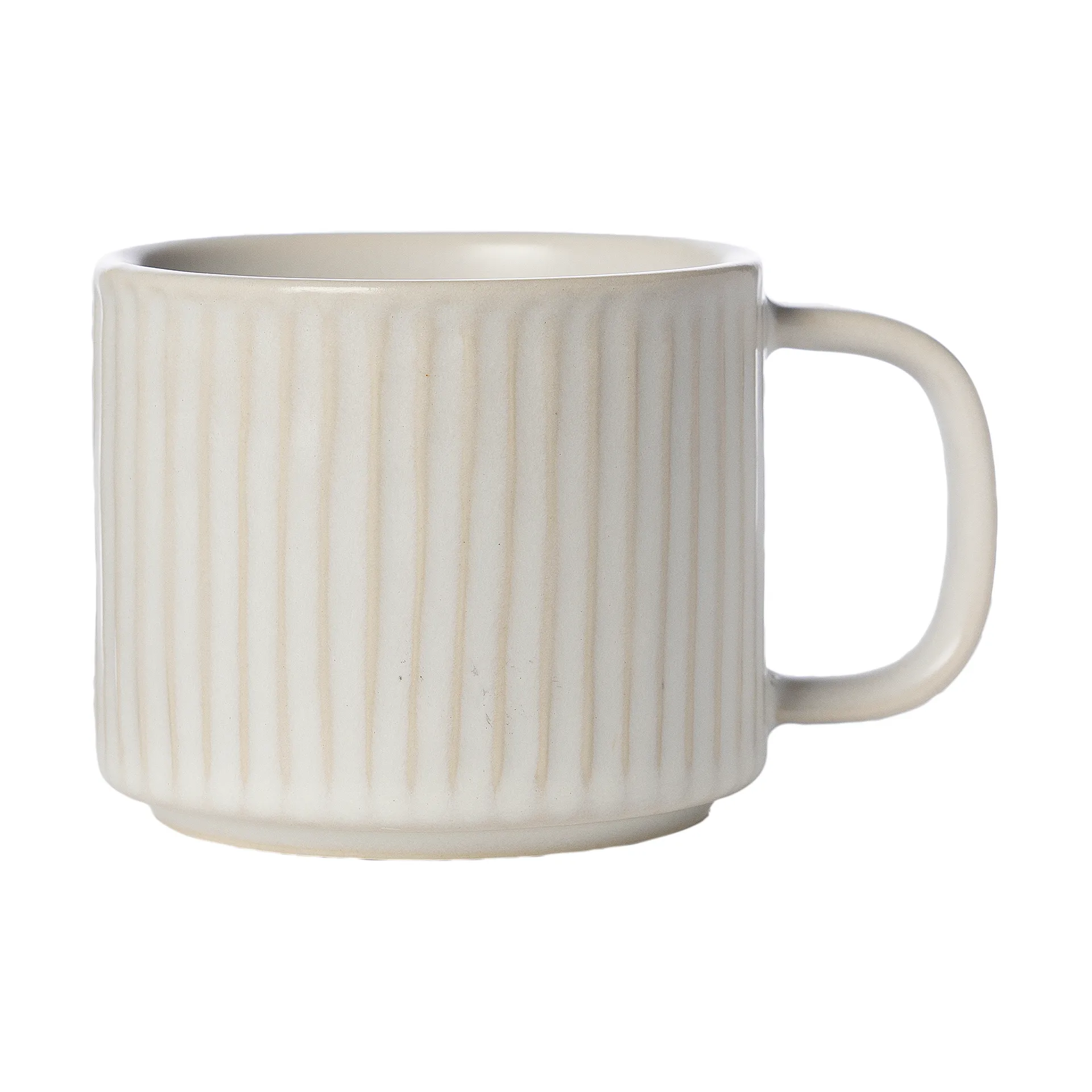 Tasse Ernst striée 26 cl, Blanc naturel ERNST