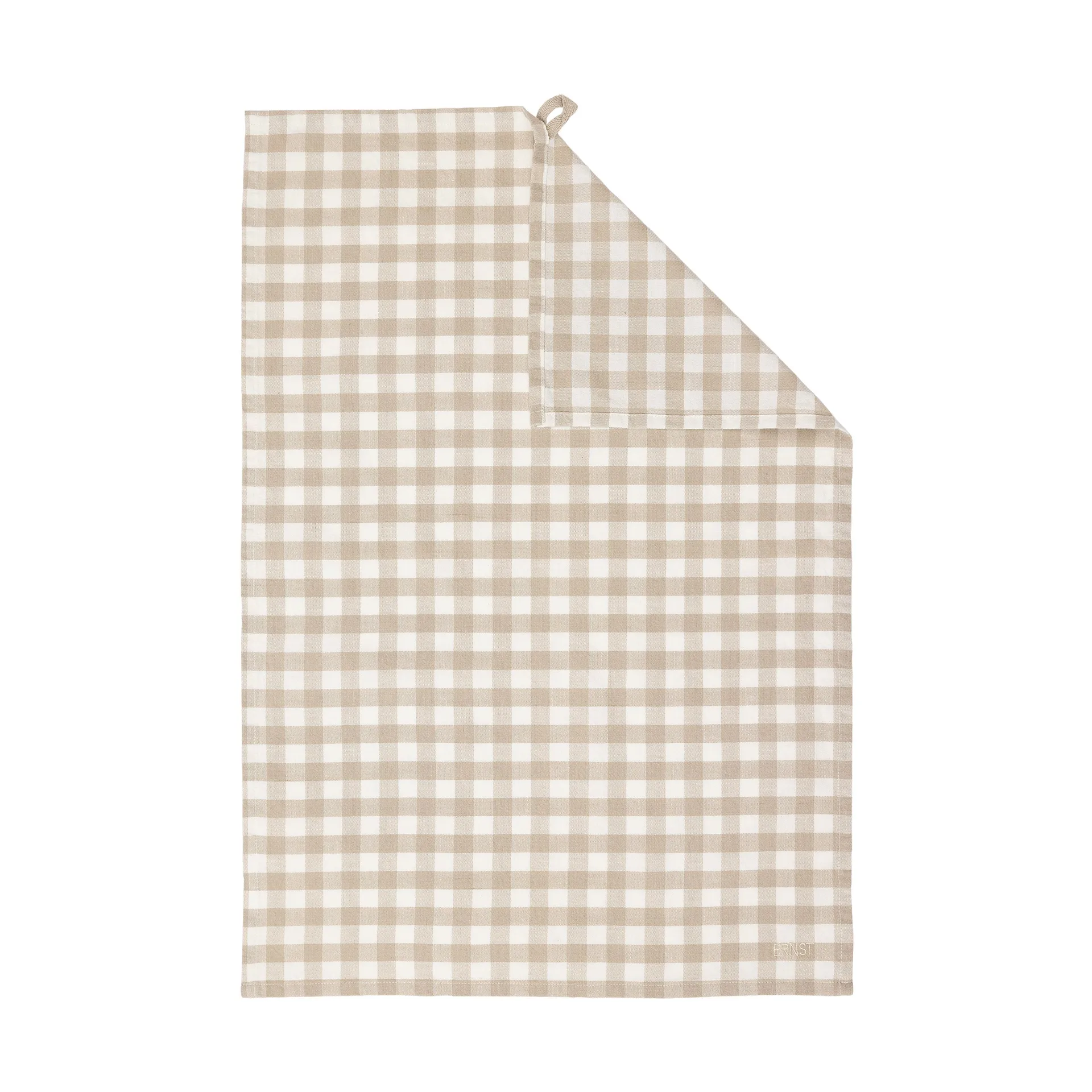 Torchon à carreaux Ernst 47x70 cm, Beige-blanc ERNST