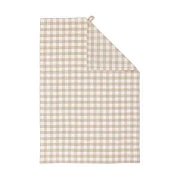 Torchon à carreaux Ernst 47x70 cm - Beige-blanc - ERNST