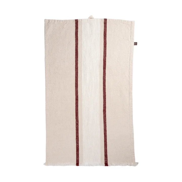 Torchon de cuisine Ernst - Nature-blanc-rouge, 47x70 cm - ERNST