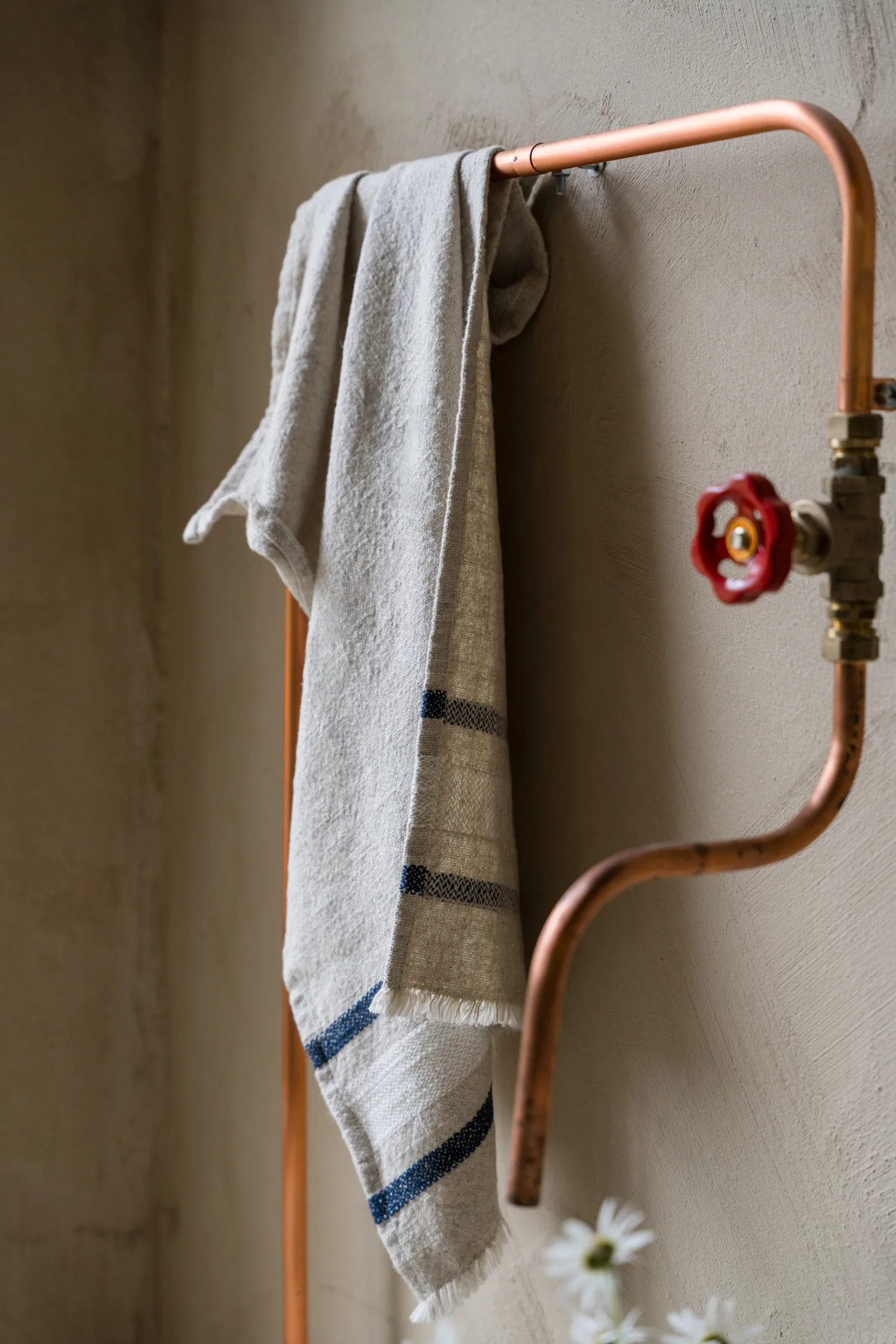 Torchon Ernst, Naturel-blanc-bleu, 47x70 cm ERNST