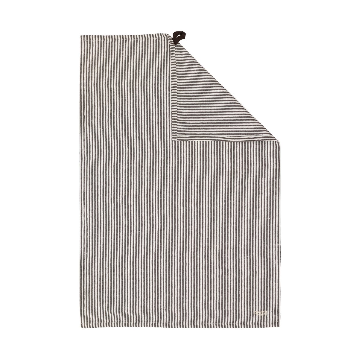ERNST Torchon Ernst rayures fines 47x70 cm Marron-blanc