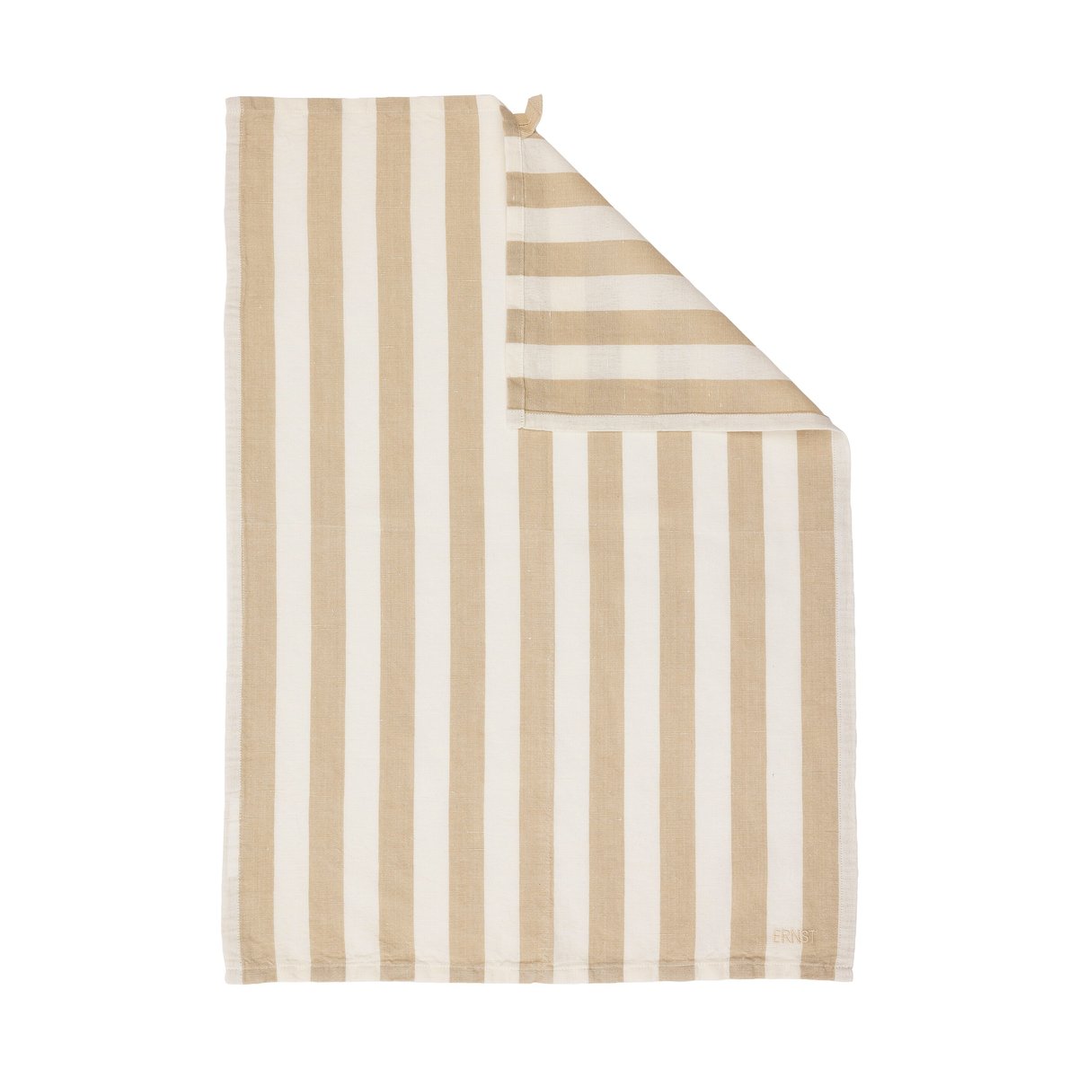ERNST Torchon Ernst rayures larges 47x70 cm Beige-blanc