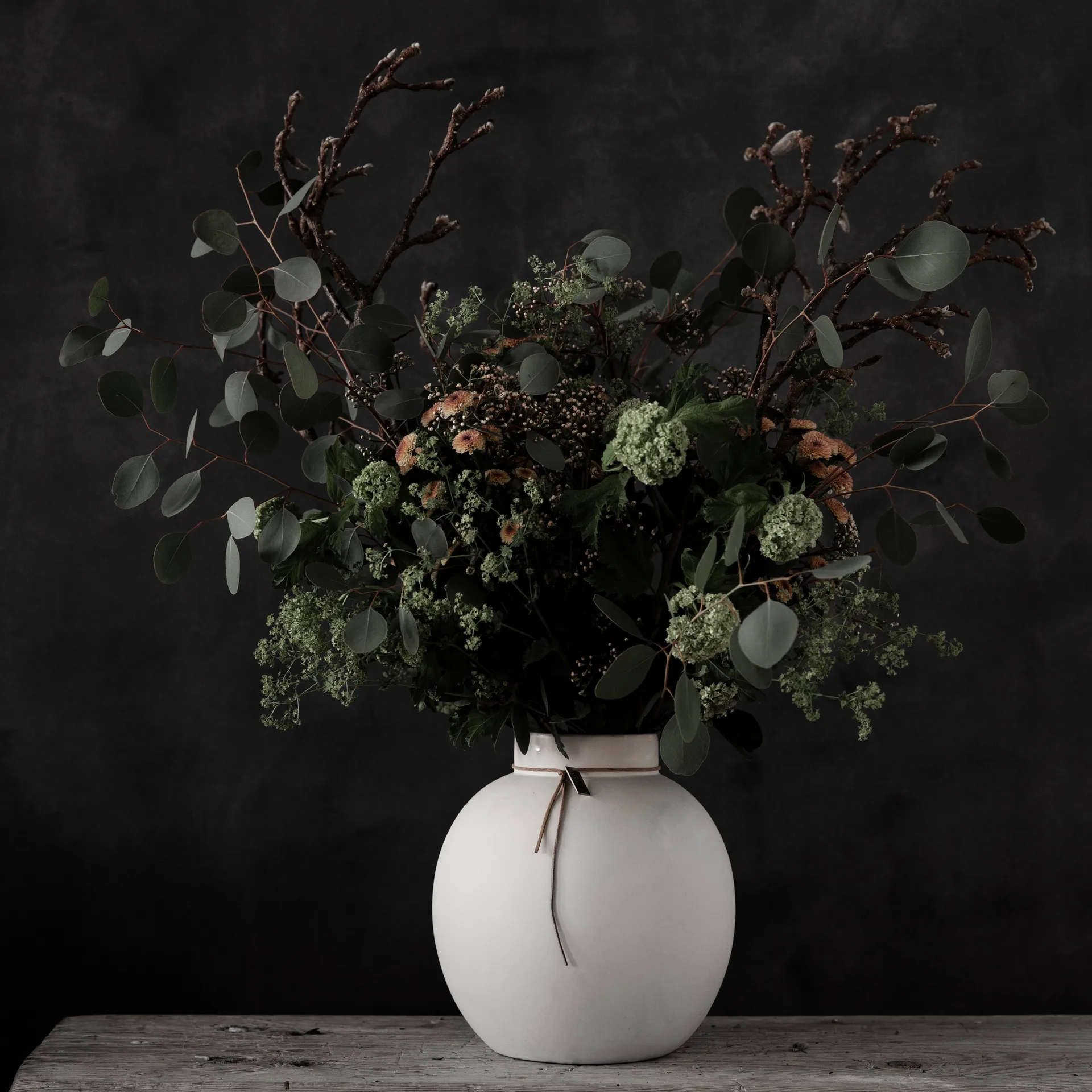 Vase en grès Ernst blanc, 22 cm ERNST