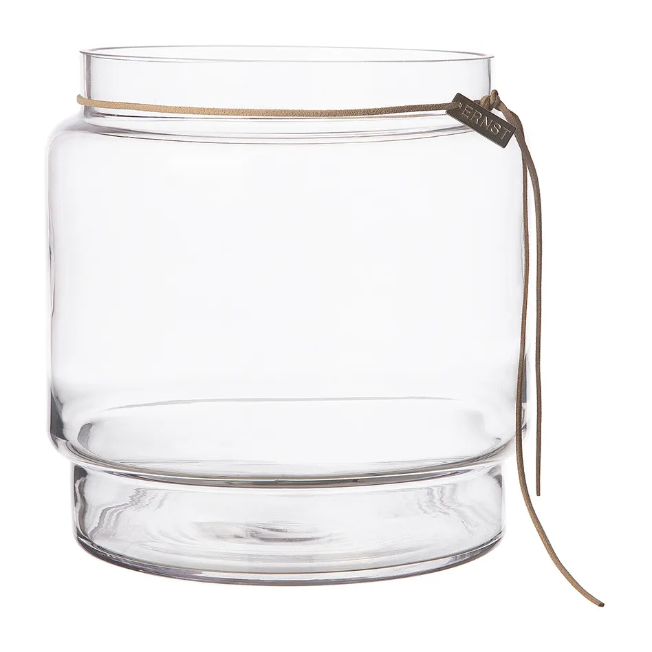 Vase en verre cylinder Ernst H20 cm Ø19,8 cm, Transparent ERNST