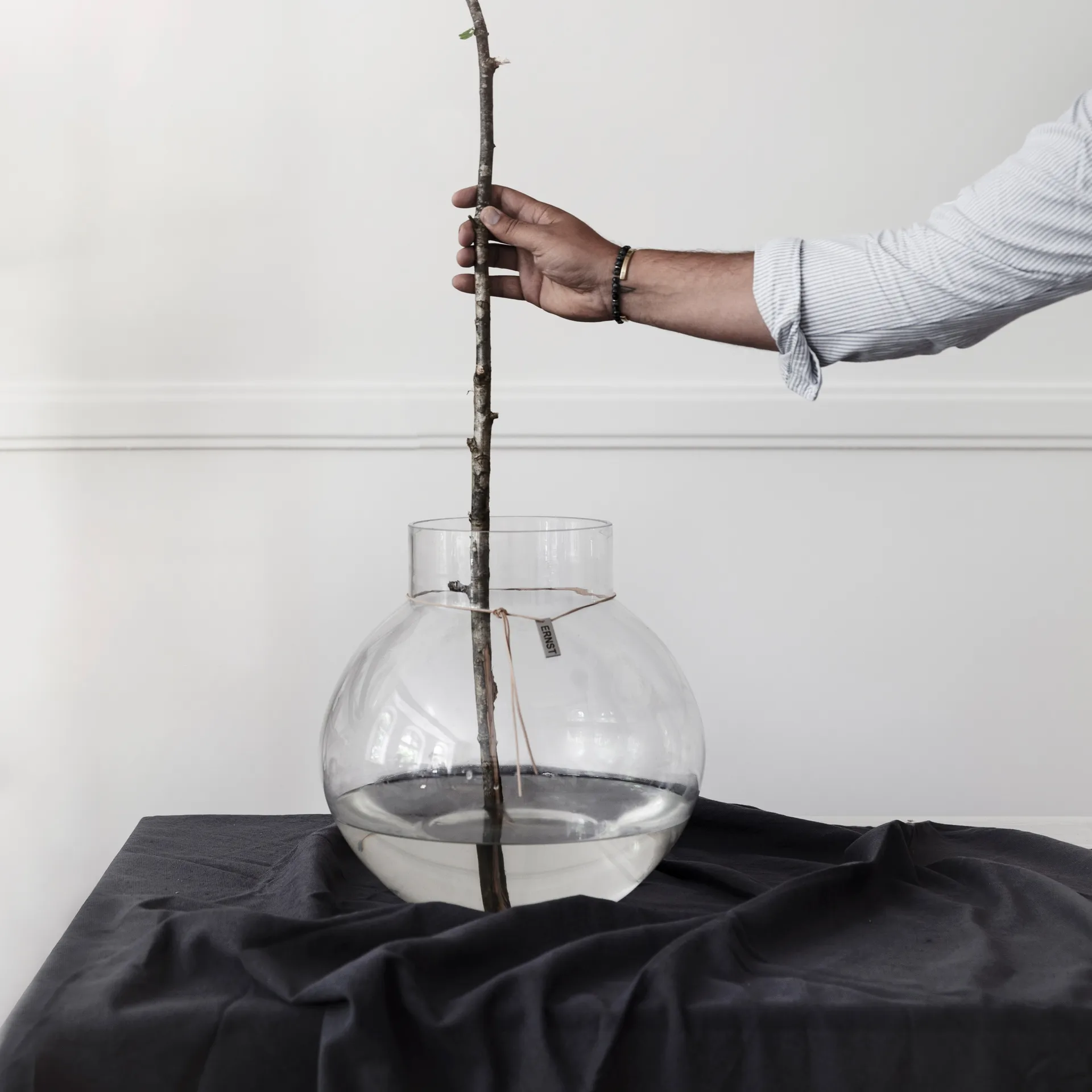 Vase en verre Ernst H29 cm Ø30 cm, Transparent ERNST