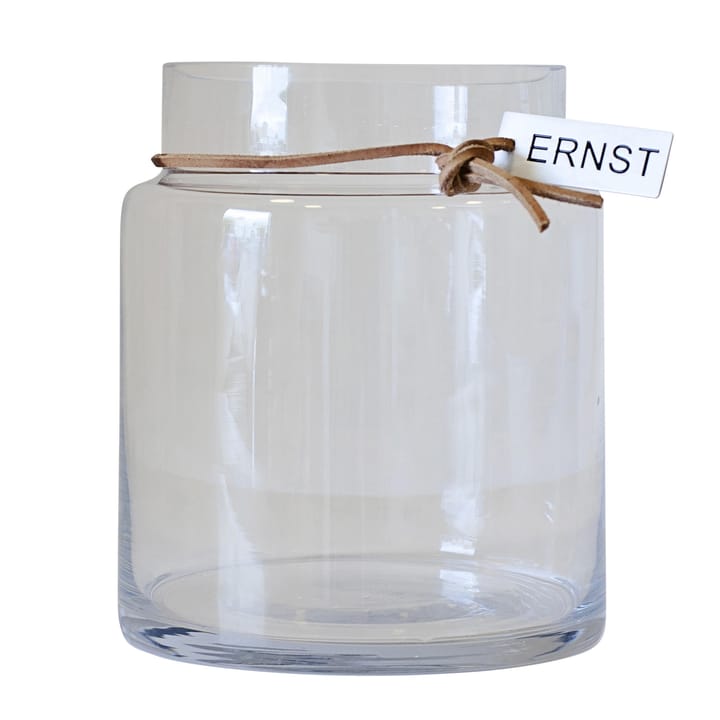 Vase en verre Ernst Hauteur 22,5 cm Ø 12,5 cm - transparent - ERNST