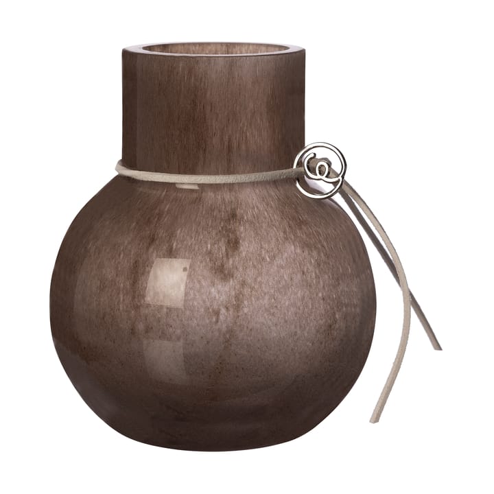 Vase en verre Ernst rond brun - H10 cm Ø9 cm - ERNST
