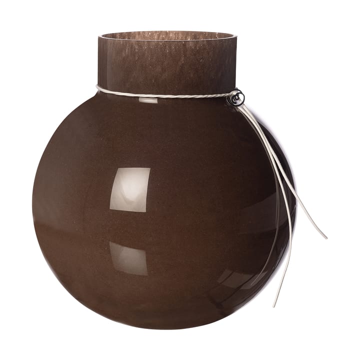Vase en verre Ernst rond brun - H14 cm Ø13 cm - ERNST