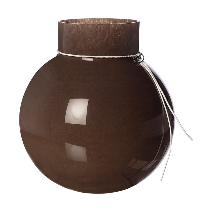 Vase en verre Ernst rond brun - H22 cm Ø21 cm - ERNST