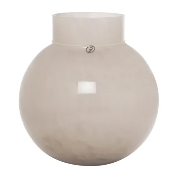 Vase en verre Ernst rond et beige - H25 cm Ø24 cm - ERNST