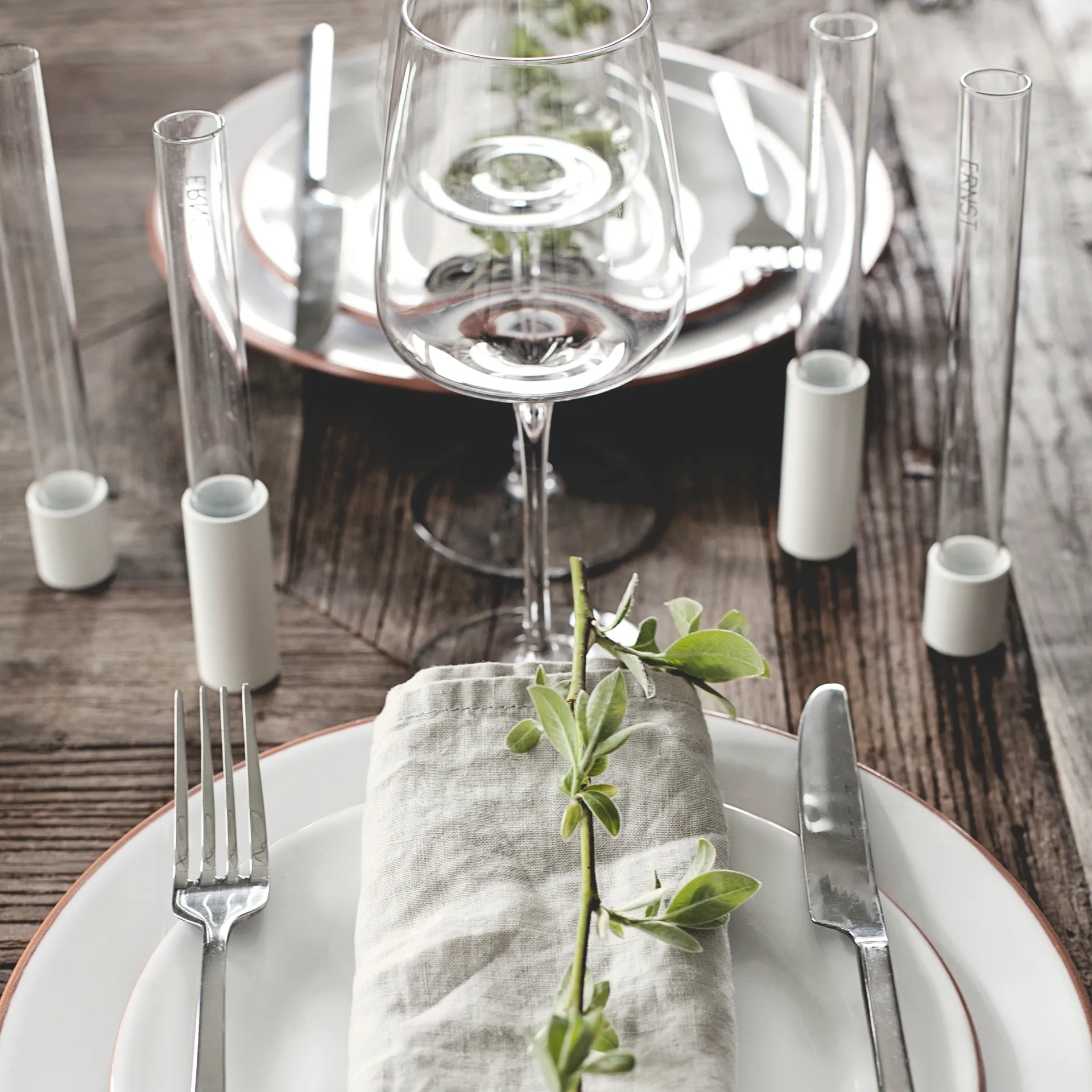 Vase en verre pour bougeoir Ernst 18 cm, Transparent ERNST