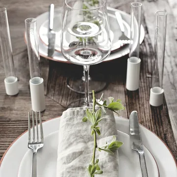 Vase en verre pour bougeoir Ernst 18 cm - Transparent - ERNST