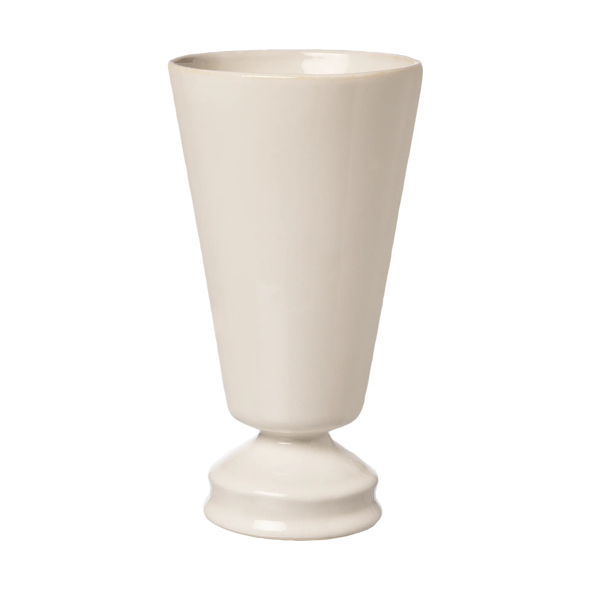 Vase Ernst Ø14x25 cm, Blanc naturel ERNST