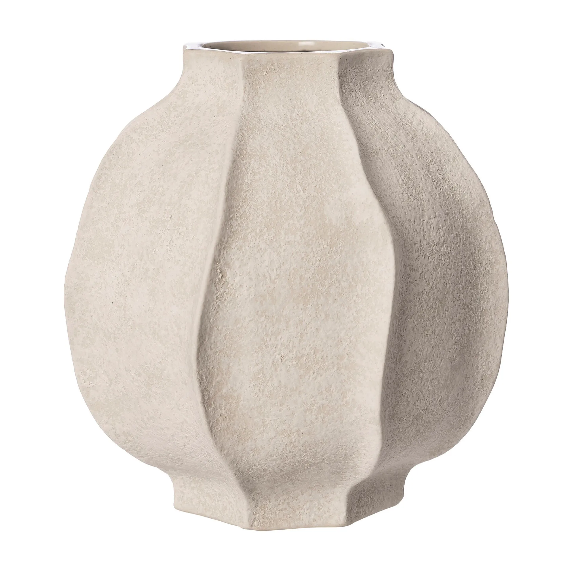 Vase Ernst à rayures bosselées, H24 cm Ø24 cm ERNST