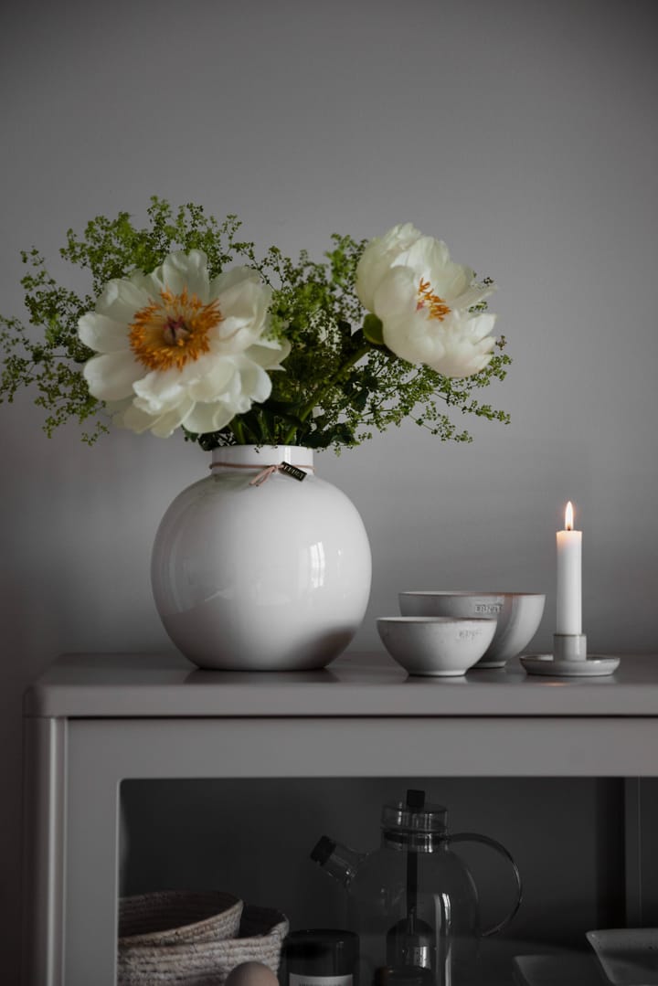 Vase Ernst émaillé blanc, Ø10 cm ERNST
