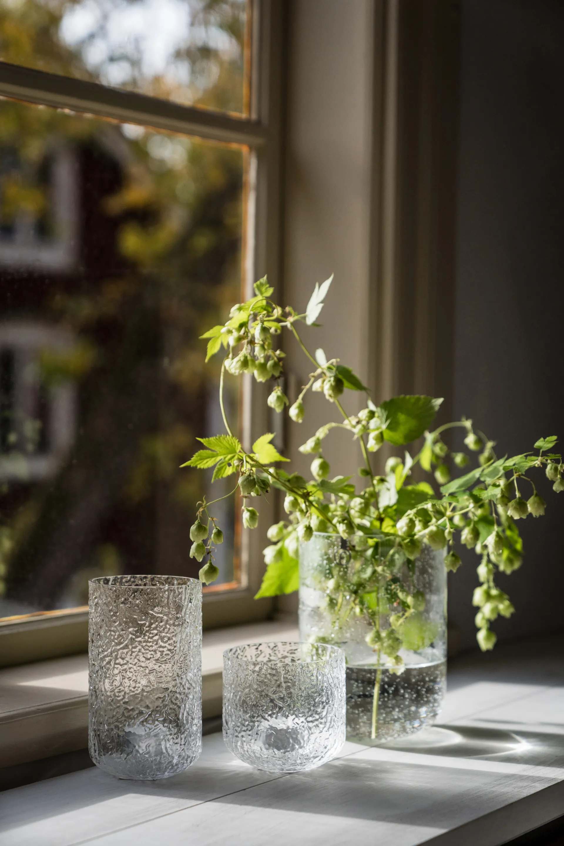 Vase Ernst en verre bullé 18 cm, Clair ERNST