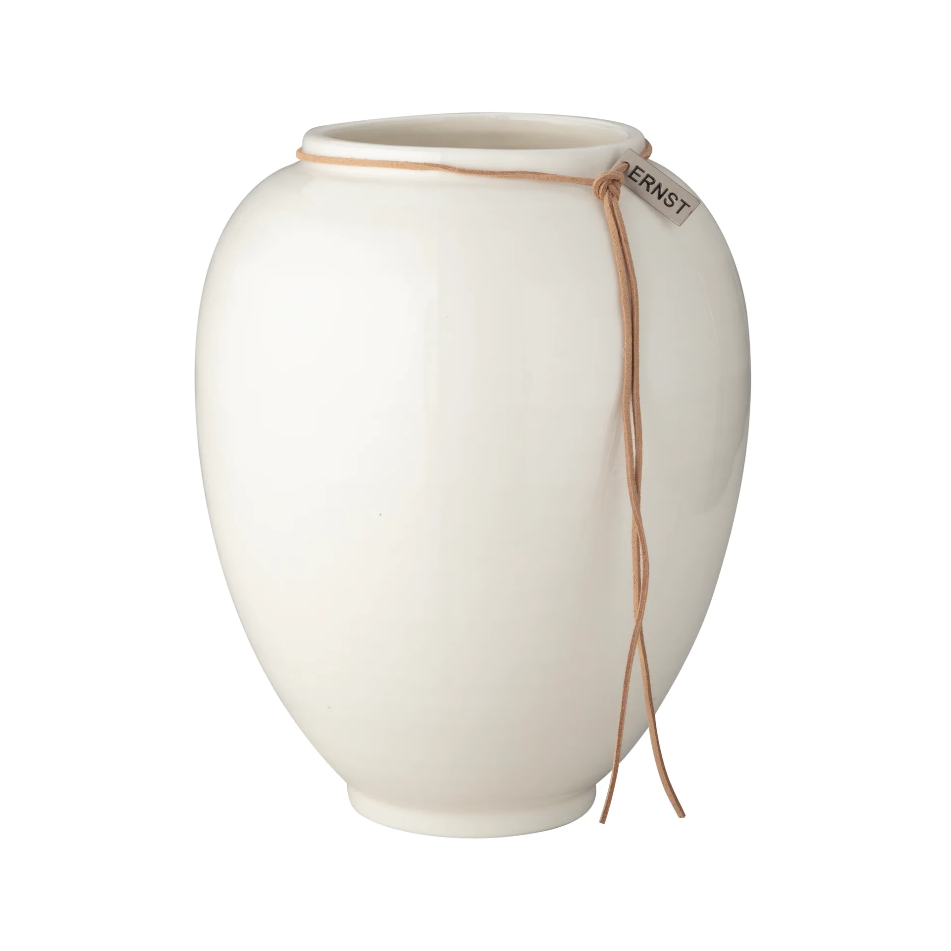Vase Ernst vernis blanc, 22 cm ERNST