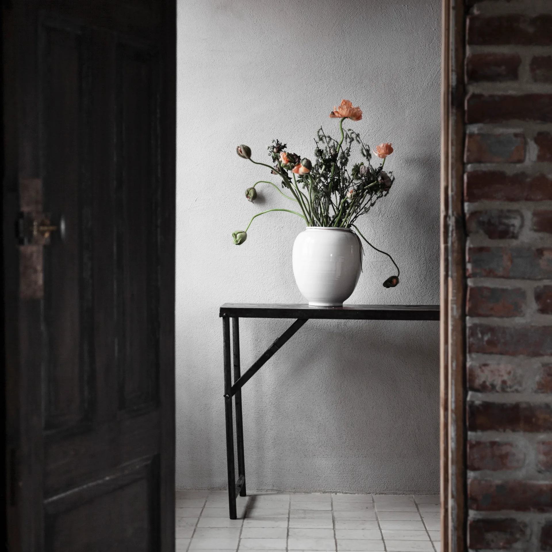 Vase Ernst vernis blanc, 22 cm ERNST