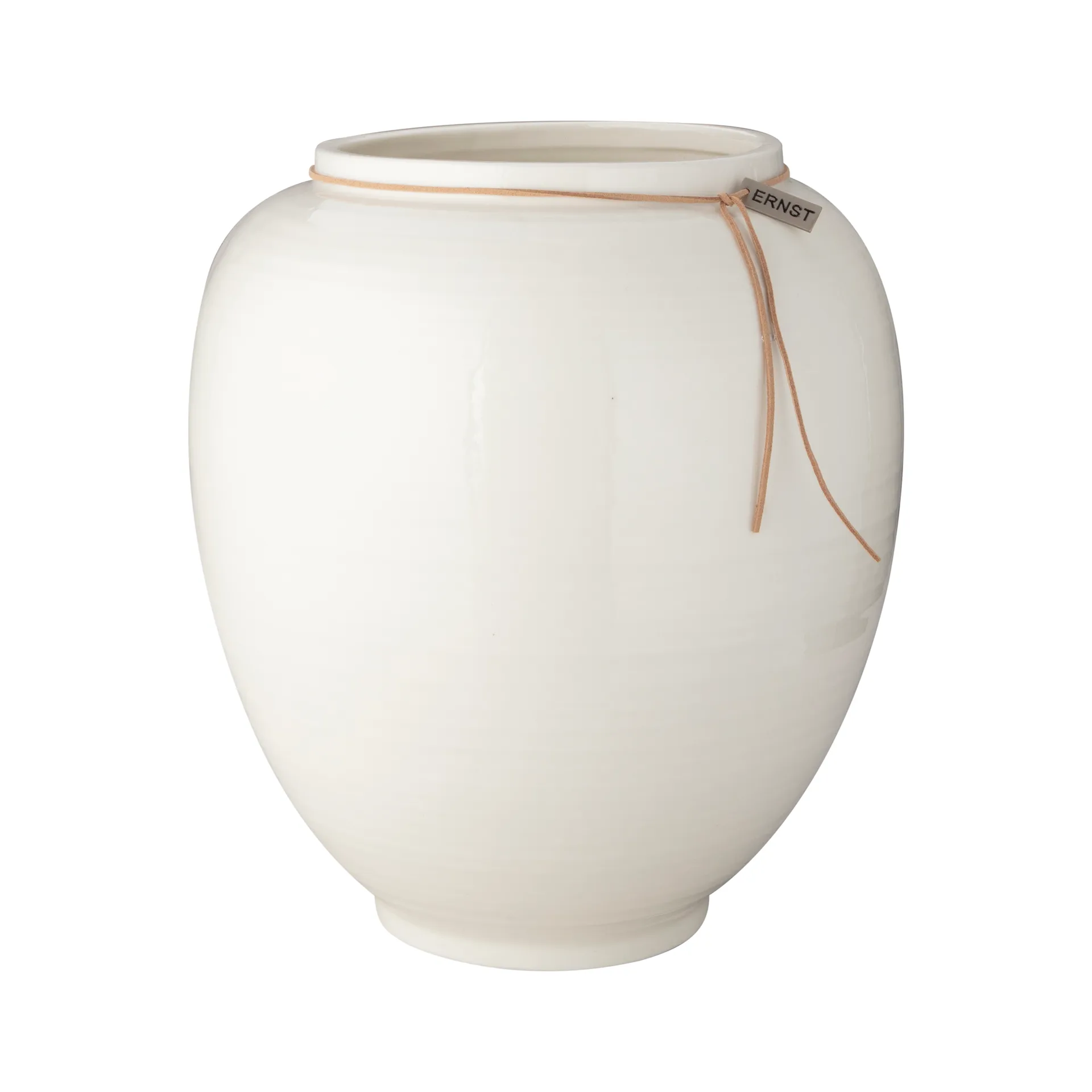 Vase Ernst vernis blanc, 28 cm ERNST