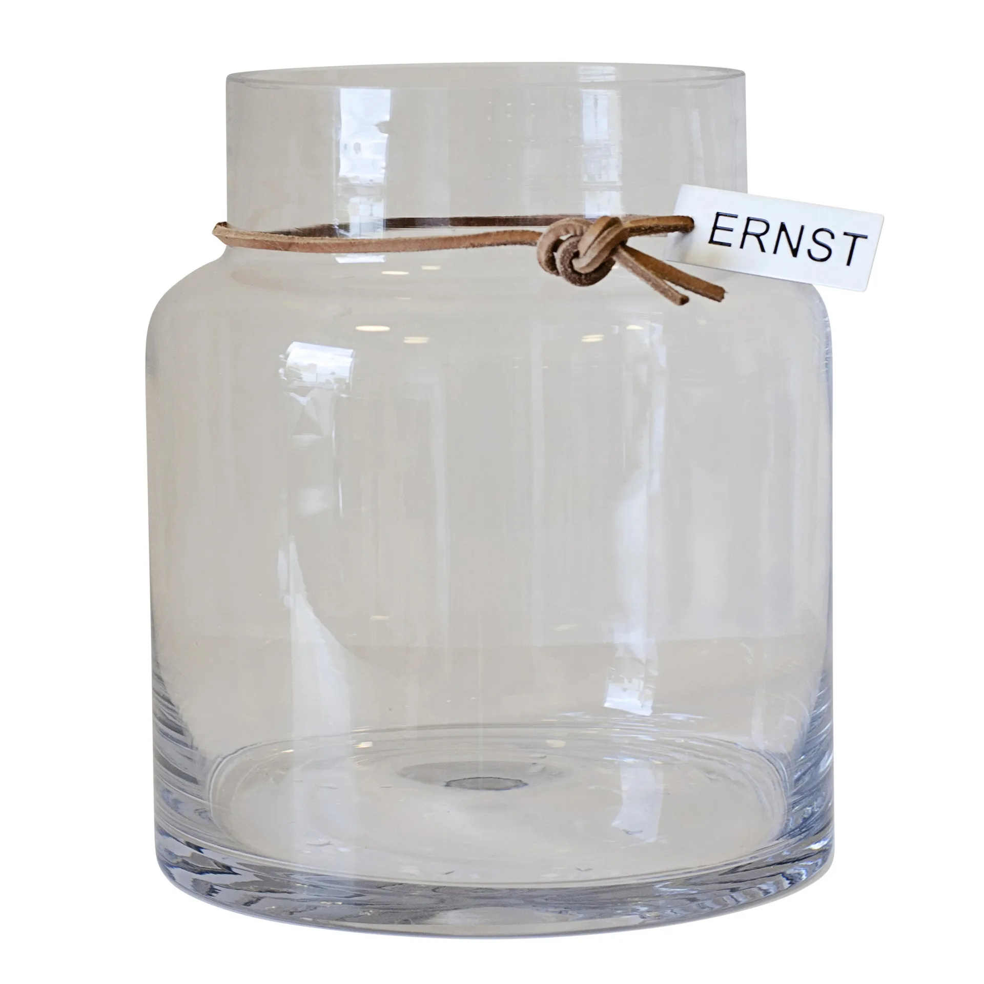 Vase Ernst Verre H18 cm Ø 12,5 cm, Transparent ERNST
