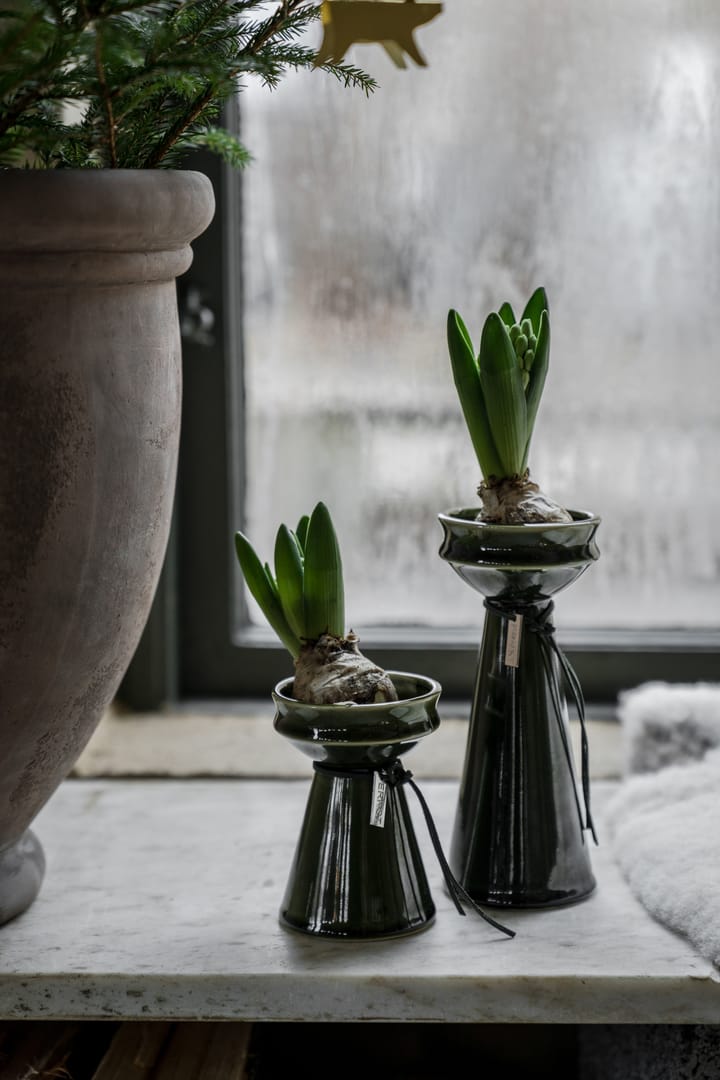 Vase hyacinthe Ernst 12 cm, Vert foncé ERNST