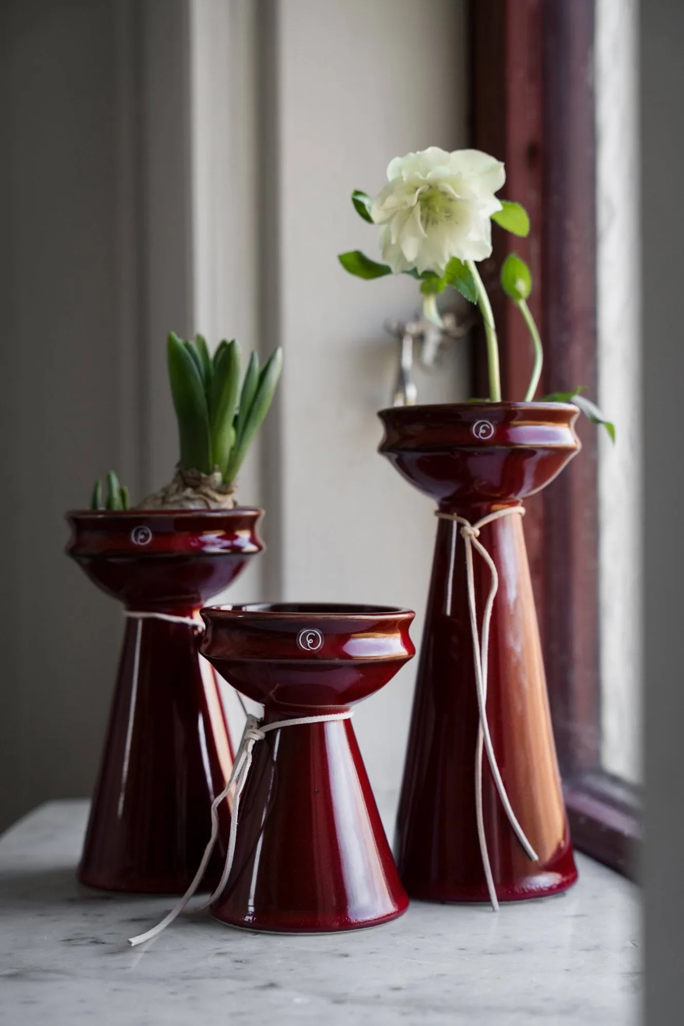 Vase hyacinthe Ernst 20 cm, Rouge ERNST