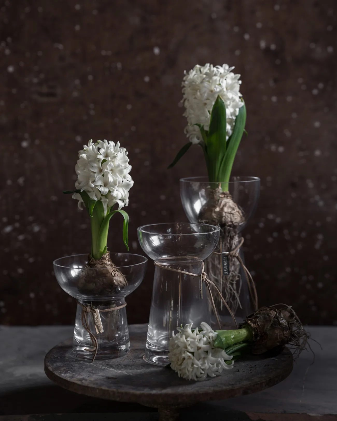 Vase hyacinthe Ernst verre, 19 cm ERNST